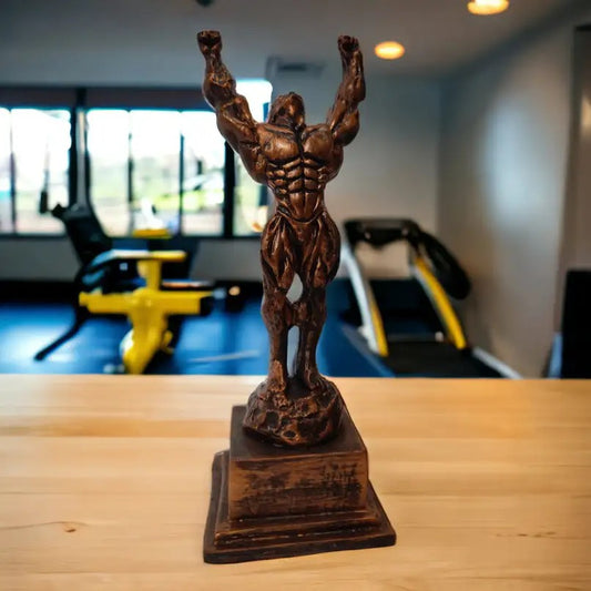 Triumphant Bodybuilder Sculpture