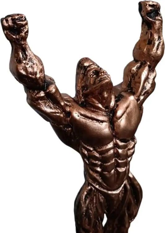 Triumphant Bodybuilder Sculpture