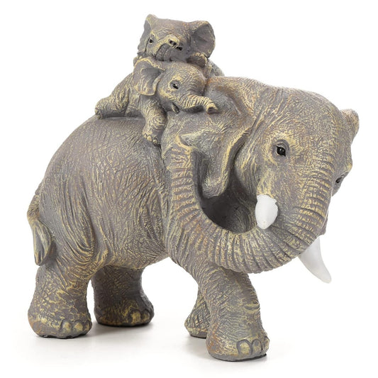 Mother & Baby Elephant Sculpture