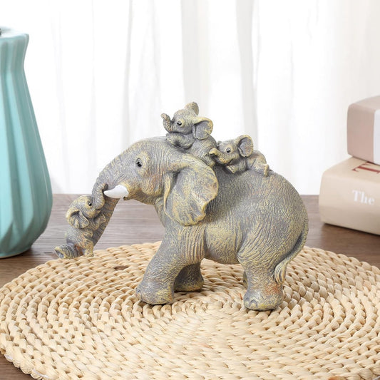 Elephant Family Figurine