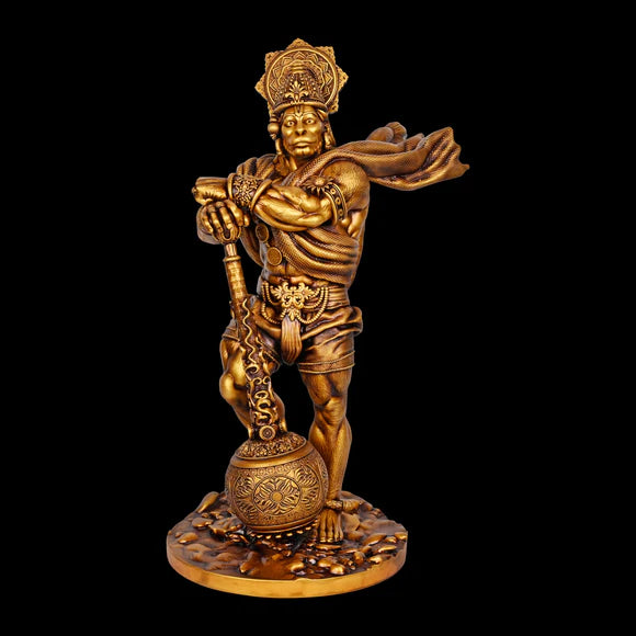 Bahubali Lord Hanuman Statue for Car Dashboard