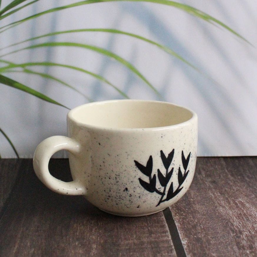 Autumn Flame Ceramic Mug - 350 ml