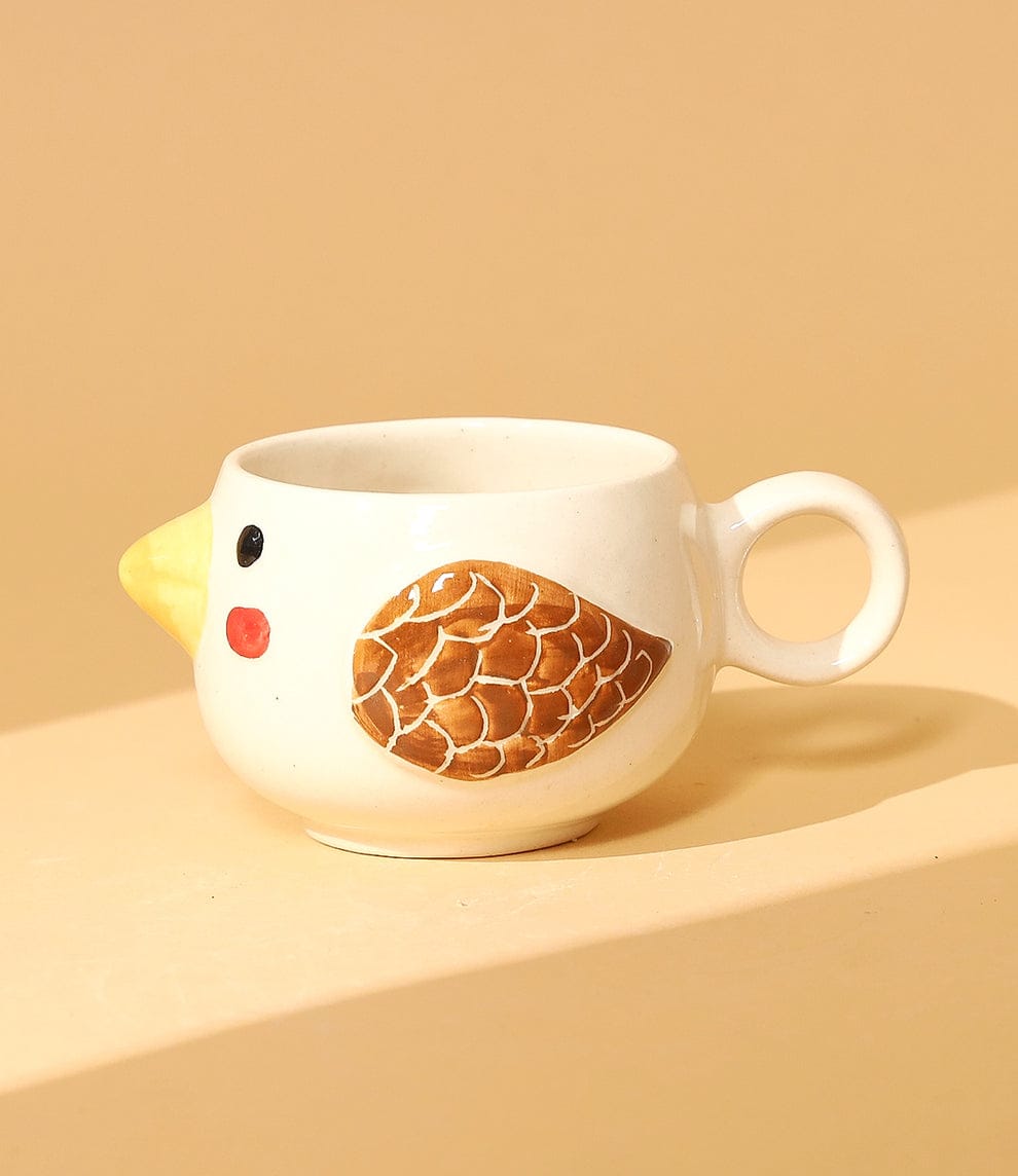 Cute Bird Shaped Ceramic Mug - 300 ml