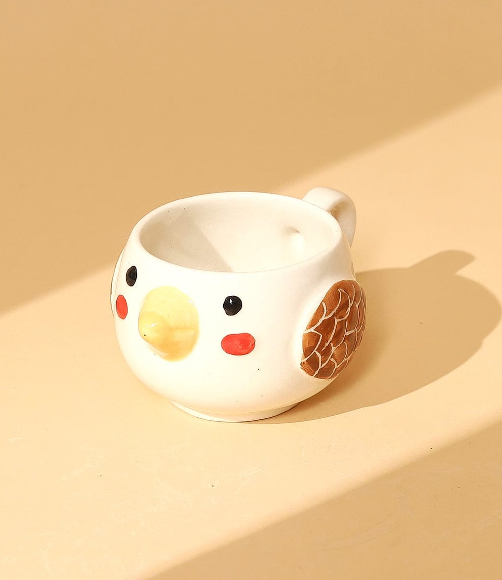 Cute Bird Shaped Ceramic Mug - 300 ml