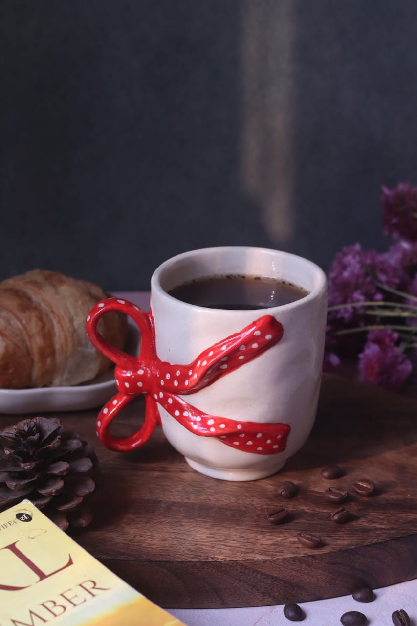 Pinteresty Bow Handle Mug - 280 ml