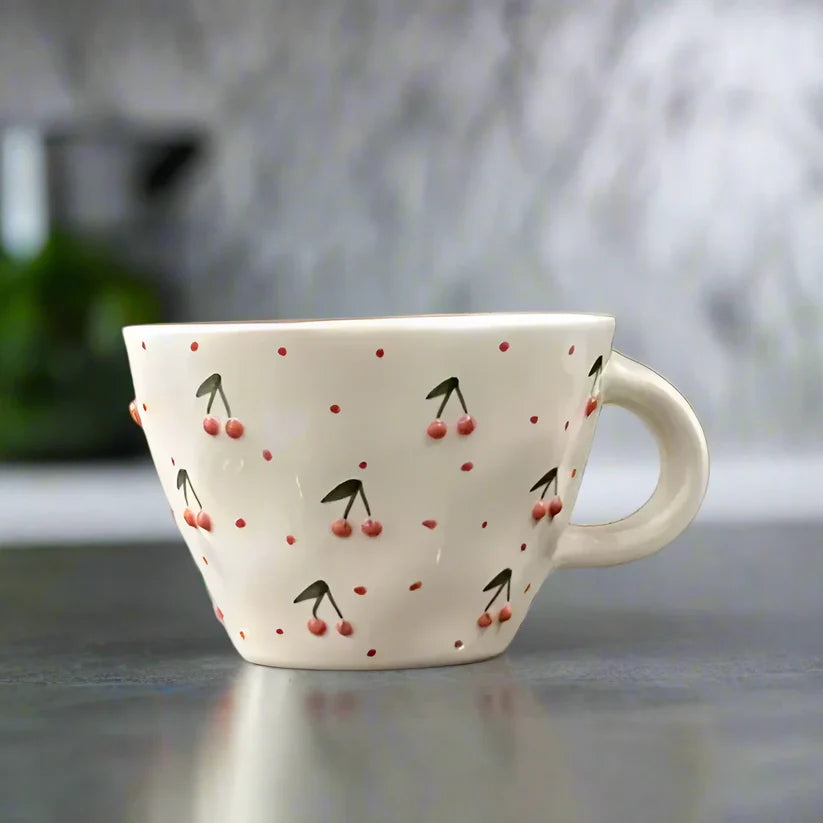 Cherry Bliss Handcrafted Cup - 240 ml