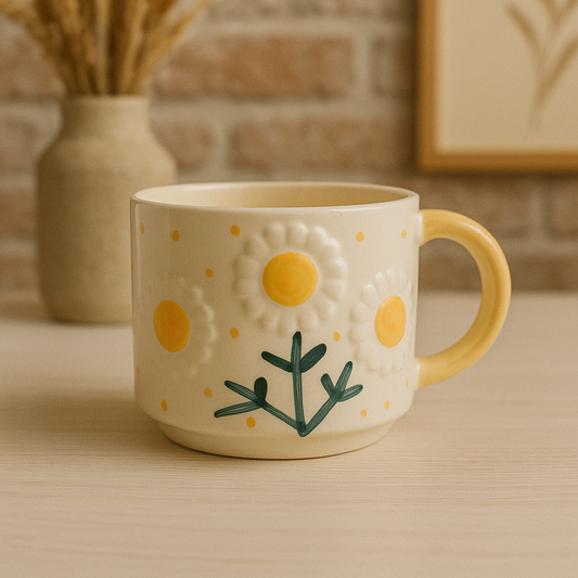 Sunflower Ceramic Mug - 250 ml