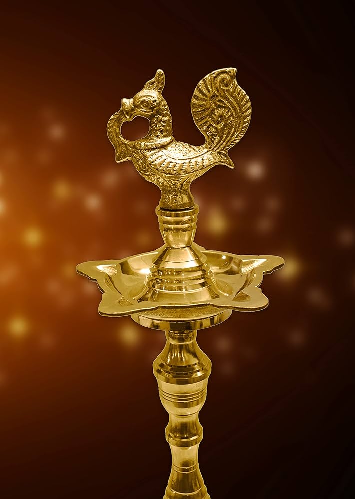 VIRENZA Brass Lamp ANNAM KUTHU VILAKKU Diya Decoration in Festive Season - Multiple Sizes