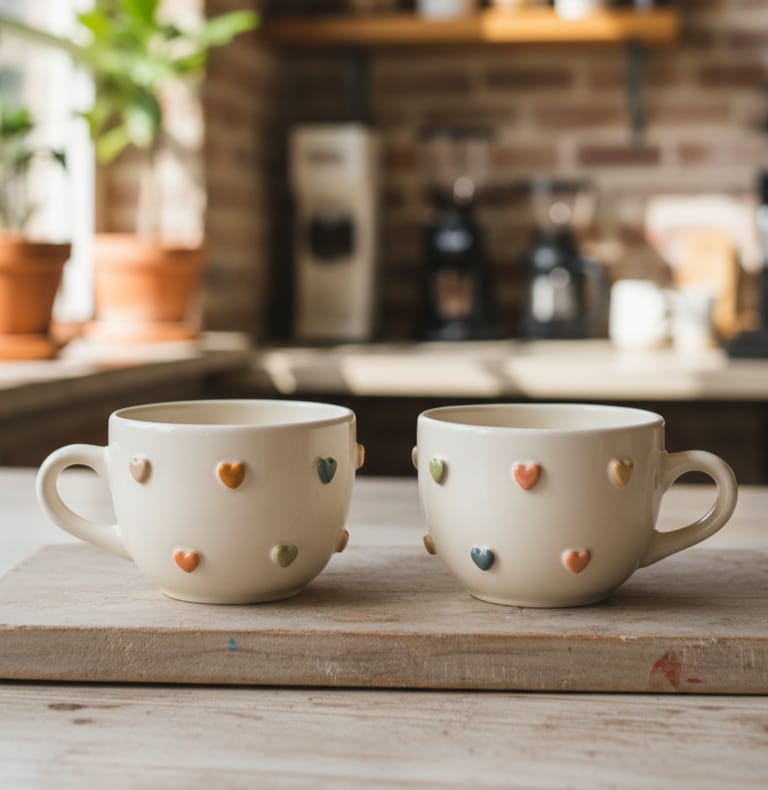 The Little Love Mugs: Charming Ceramic Pair