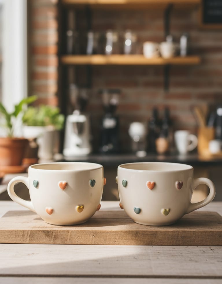 The Little Love Mugs: Charming Ceramic Pair