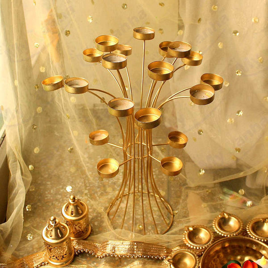 Tree Design Tea Light Candle Holder
