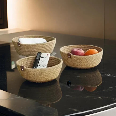 Beige Multi-purpose Storage Baskets