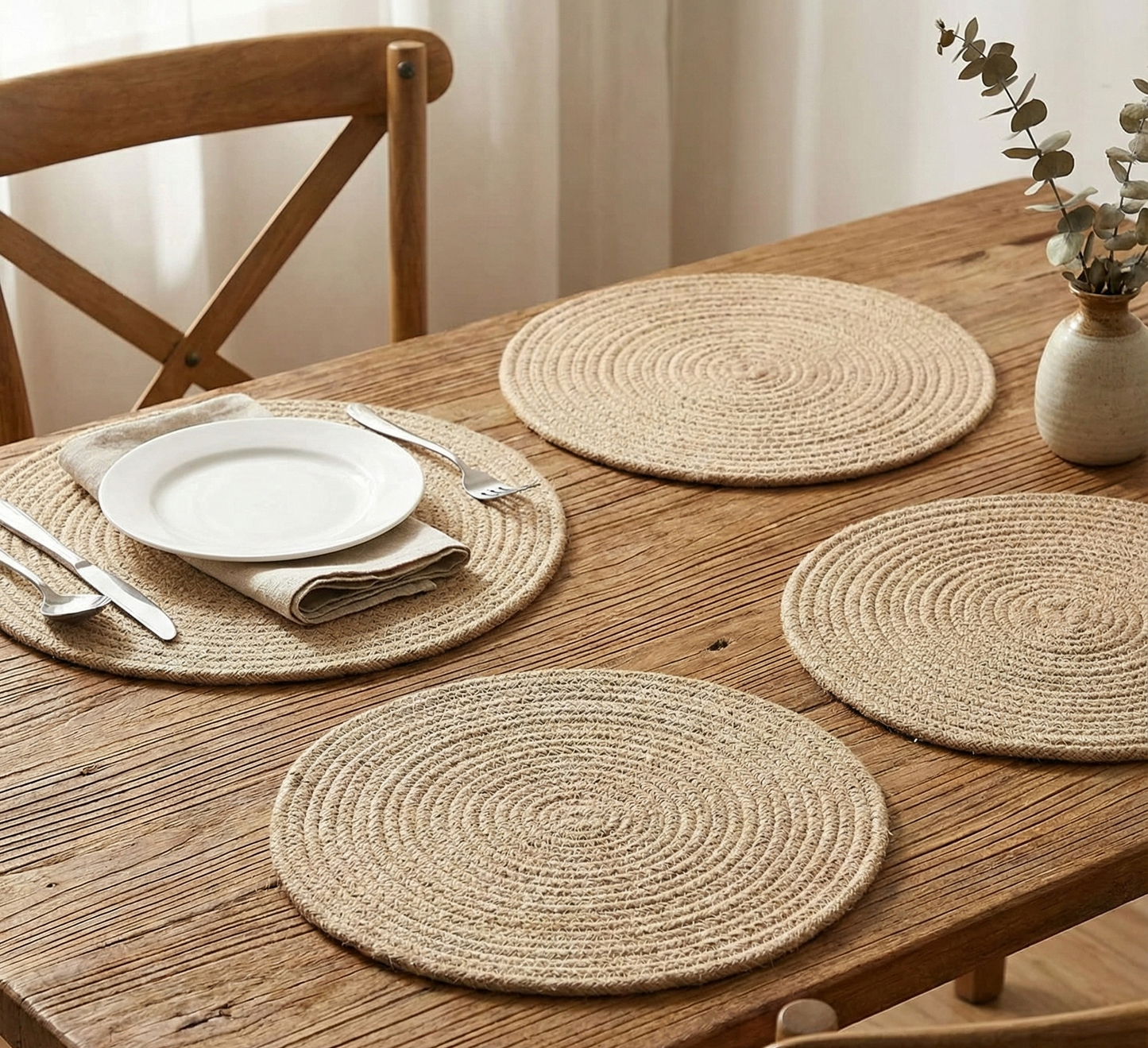 Beige Cotton Placemats