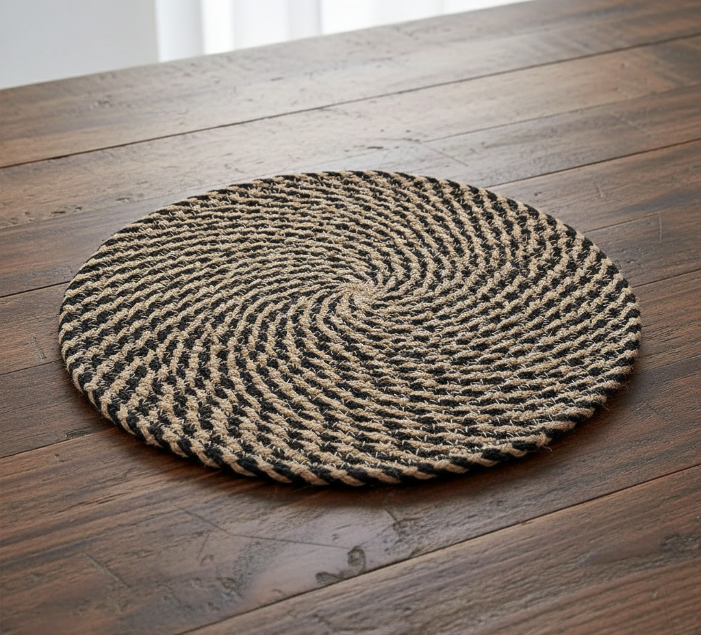 Earthy Textures Two-Tone Braided Placemats - Multiple Colors