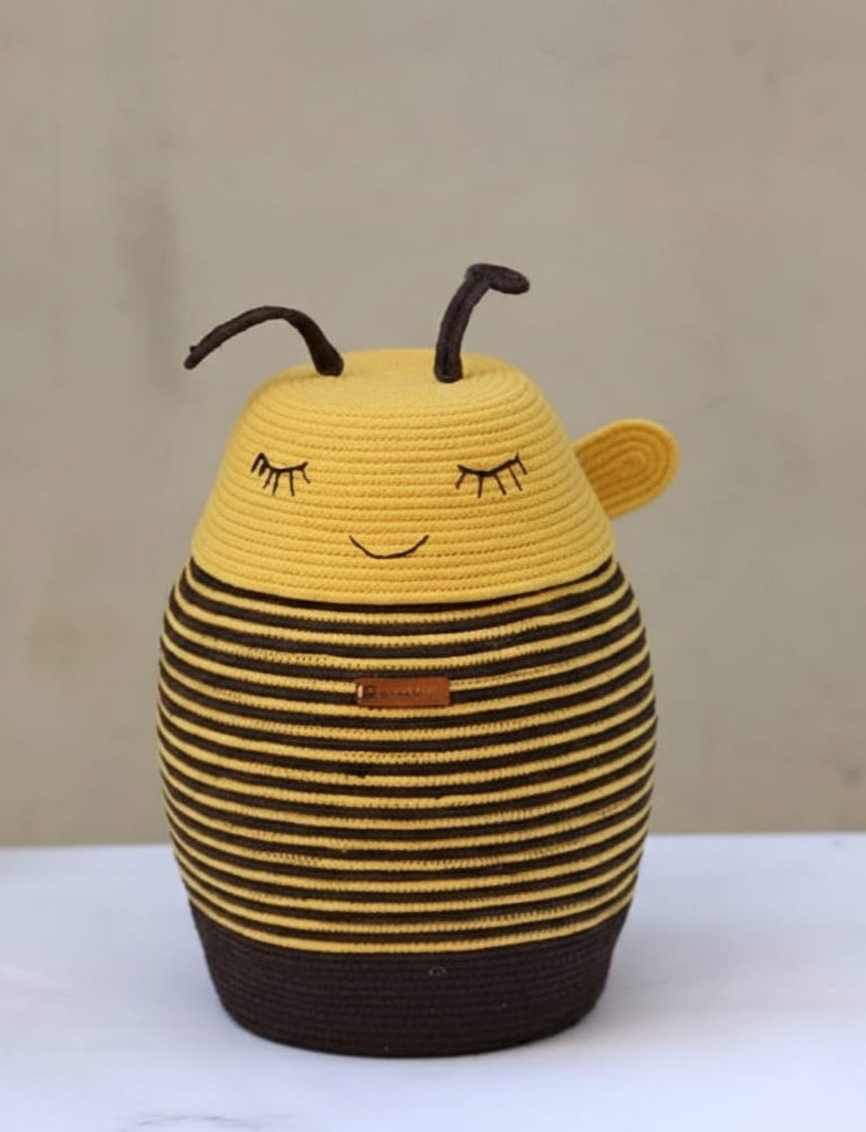 Bumble Bee Cotton Kids Storage Basket