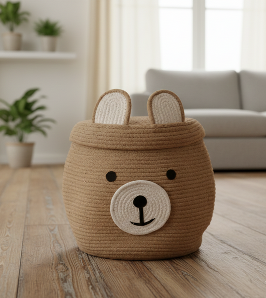 Kids Bear Storage Basket - 12 inch x 16 inch
