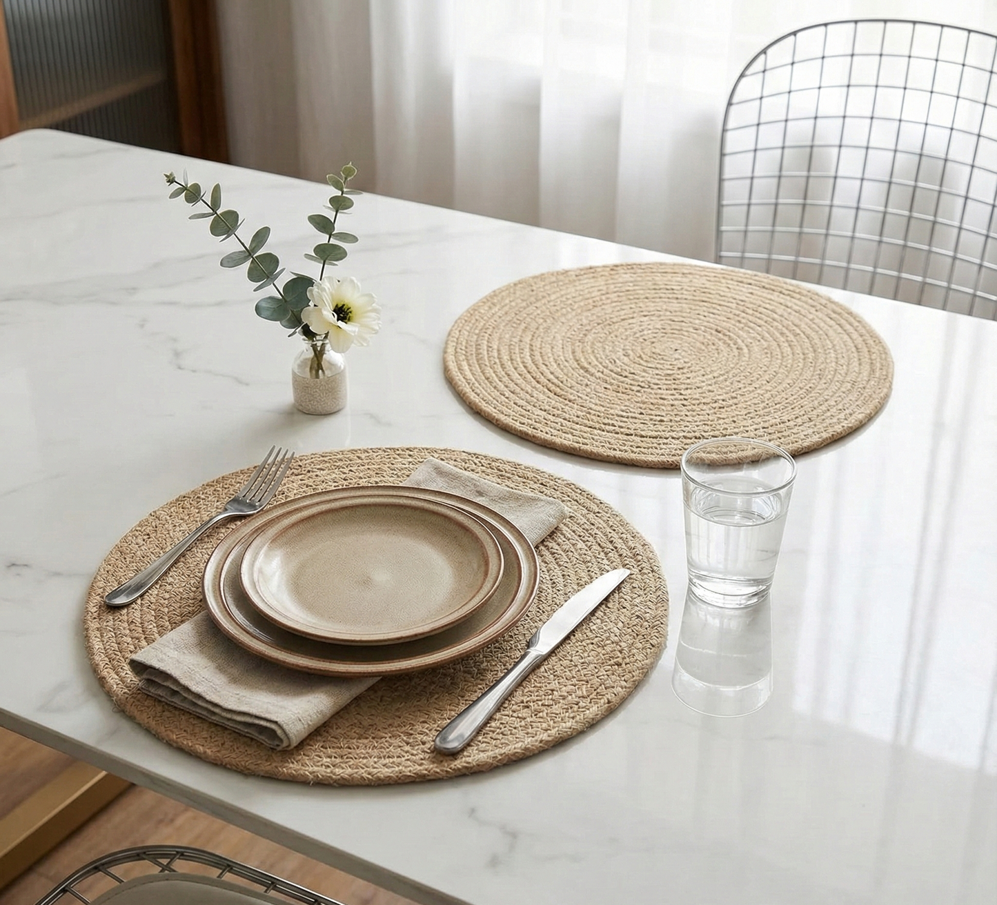 Beige Cotton Placemats