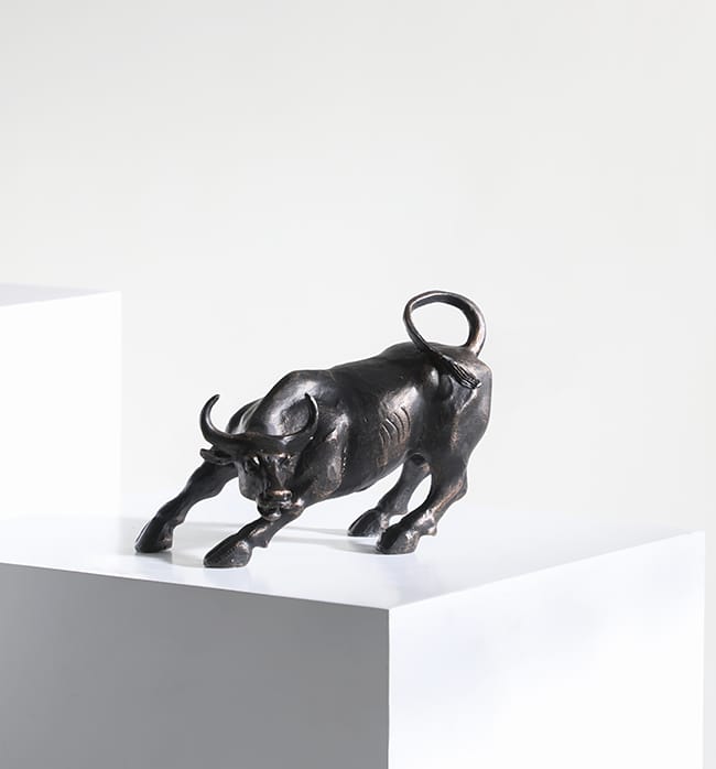 Share Market Bull Sculpture