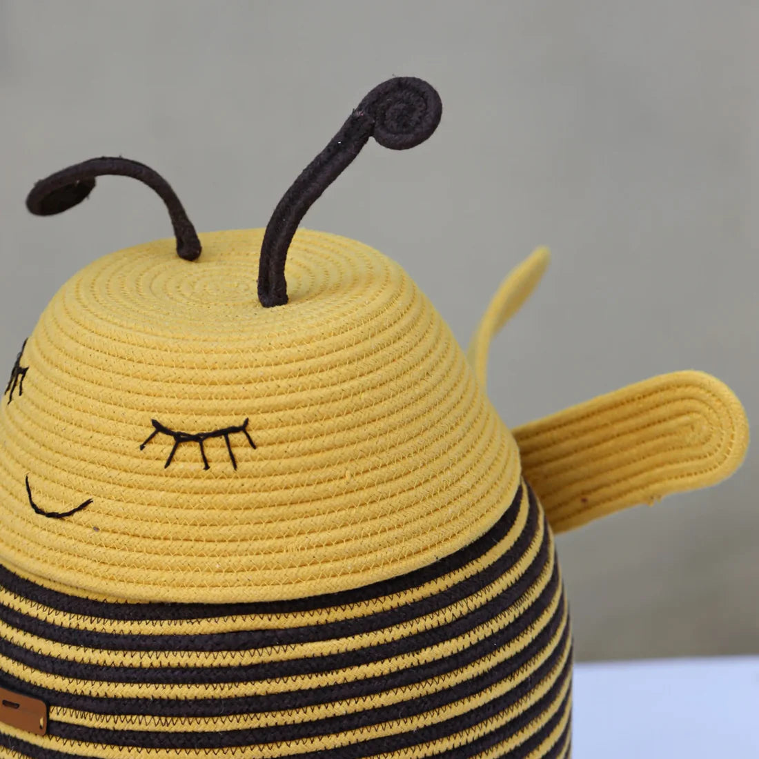Cute Bumble Bee Cotton Rope Storage Basket
