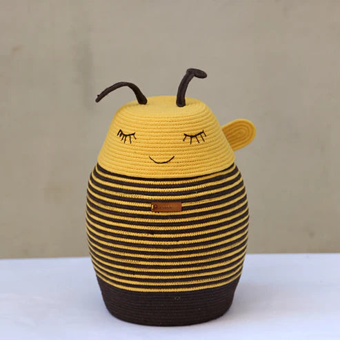 Cute Bumble Bee Cotton Rope Storage Basket