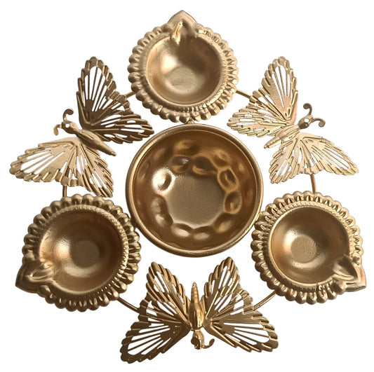 Diya urli with Butterfly design