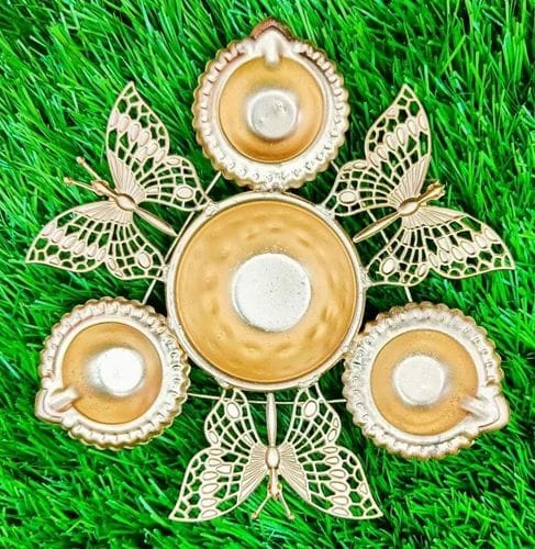 Diya urli with Butterfly design