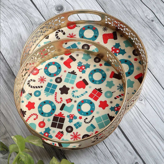 Decorative Pichwai Round Tray